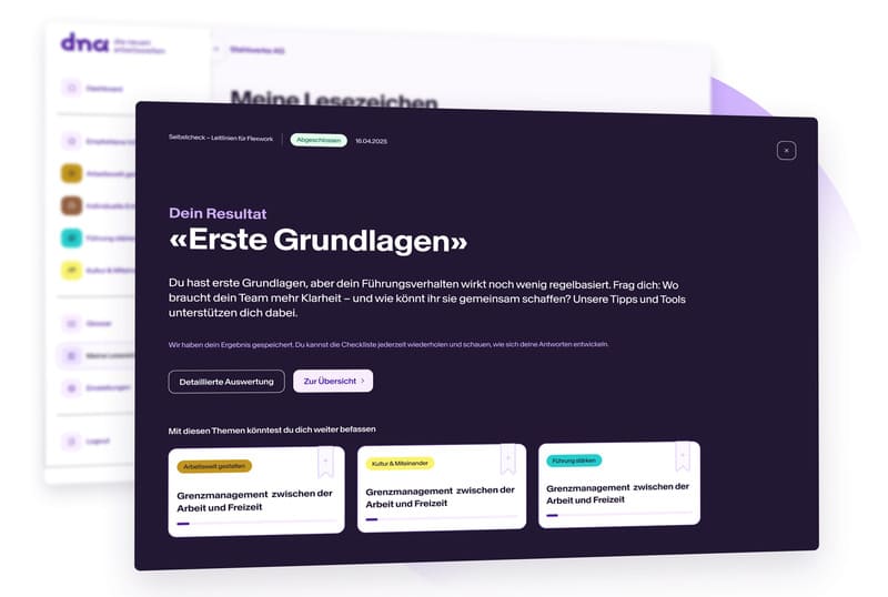 Auswertung eines Checks